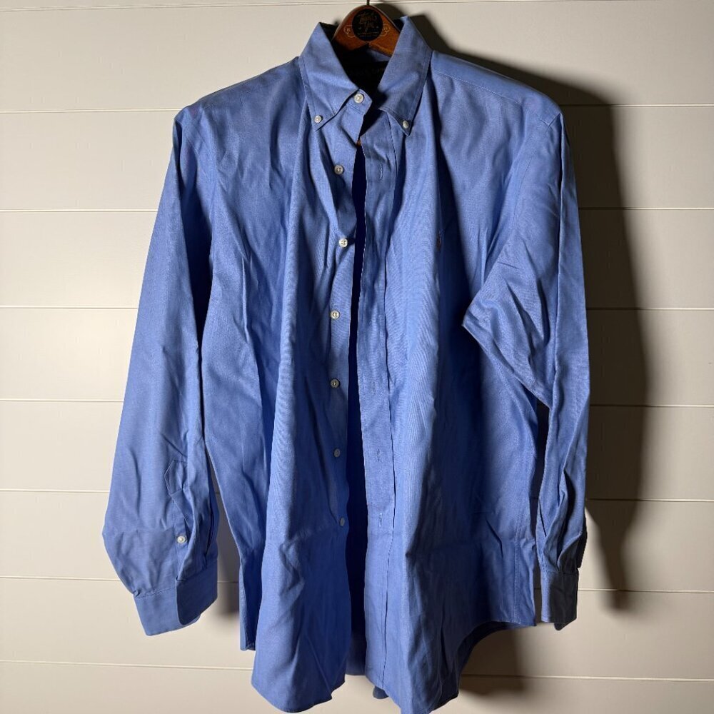 Ralph Lauren Yarmouth Button Down Shirt Sz 16-34 100% Cotton Pinpoint Oxford